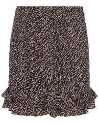 Isabel Marant - Milendi Printed Stretch Mini Skirt - Lyst