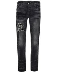 Amiri - 'Straggered Logo' Jeans - Lyst