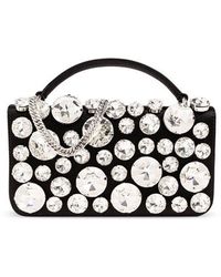 Moschino - Embellished Top Handle Bag - Lyst