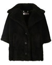 Max Mara - Aleggio Buttoned Coat - Lyst