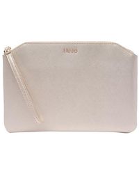 Liu Jo - Logo Lettering Pouch Bag - Lyst