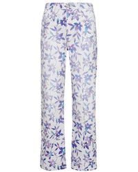 Isabel Marant - All-over Printed Straight Leg Trousers - Lyst