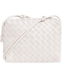 Bottega Veneta - Loop Small Intrecciato Crossbody Bag - Lyst