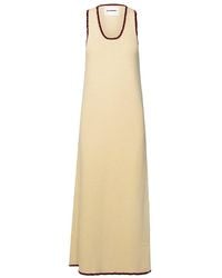 Jil Sander - Ivory Cotton Dress - Lyst