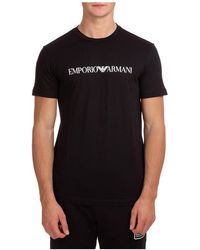 Emporio Armani - Logo Cotton T-Shirt - Lyst