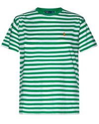 Polo Ralph Lauren - Striped Polo Pony-embroidered T-shirt - Lyst