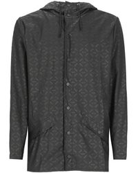 Rains - Fishtail Hem Hooded Rain Jacket - Lyst
