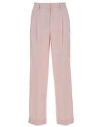 TOTEME - Slanted Pocket Pressed Crease Trousers - Lyst