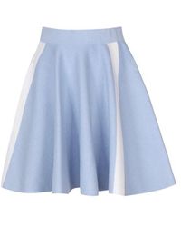 JW Anderson - Logo Embroidered Contrast Mini Skirt - Lyst