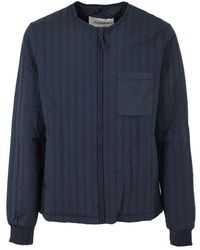 Rains - Long Sleeved Zip-up Quilted Jacket - Lyst