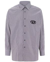 DIESEL - S-simply-e Striped Long-sleeved Shirt - Lyst