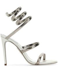 Rene Caovilla - René Caovilla Juniper Metallic Ankle-strap Sandals - Lyst
