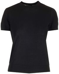 Theory - Basic Crewneck Knitted T-shirt - Lyst
