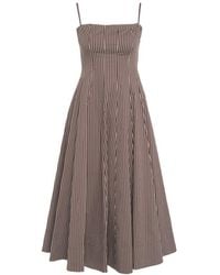 STAUD - Wylie Sleeveless Midi Dress - Lyst