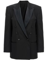 Isabel Marant - Peagan Satin-trimmed Wool Tuxedo Jacket - Lyst
