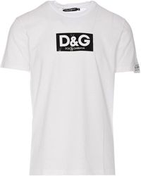 Dolce & Gabbana - Logo Printed Crewneck T-shirt - Lyst