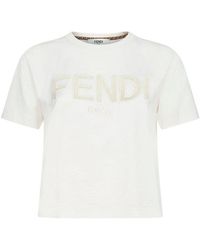 Fendi T-shirts for Women | Online Sale up to 60% off | Lyst