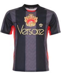 Versace Embroidered Soccer Jersey - Multicolour