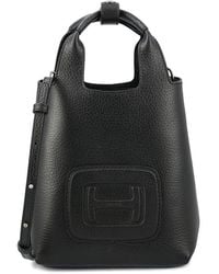 Hogan - Logo Embossed H-bag Mini Shopping Bag - Lyst