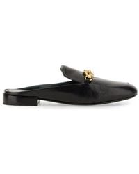 Tory Burch - Jessa Logo Plaque Backless Loafers - Lyst