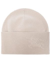 Burberry - Cashmere Beanie With Logo, - Lyst