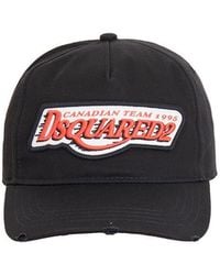 DSquared² - Distressed Logo Patch Baseball Cap - Lyst