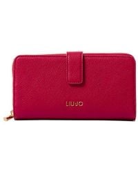 Liu Jo - Logo Lettering Zip Around Wallet - Lyst