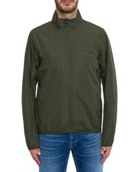 Barbour - Logo Embroidered Zipped Jacket - Lyst