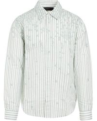 Amiri - Floral Detailed Striped Shirt - Lyst
