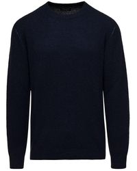 Roberto Collina - Long Sleeved Crewneck Sweater - Lyst