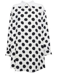 Marni - Polka Dot-print Long-sleeved Mini Dress - Lyst