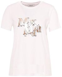Max Mara Mincio 1951 T-shirt Tshirt in Brown | Lyst