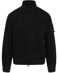 Stone Island - Compass Patch High-Neck Bomber Jacket - Lyst