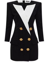 Balmain - Dress With Decorative Buttons - Lyst