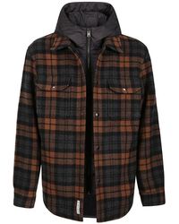Woolrich - Detachable Hhod Down Overshirt Jacket - Lyst