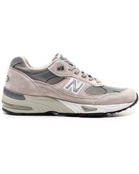 New Balance - 991 Lace-Up Sneakers - Lyst