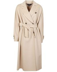 Weekend by Maxmara - Double-breasted Belted Coat - Lyst