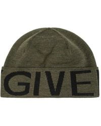 Givenchy - Logo Intarsia Knitted Beanie - Lyst