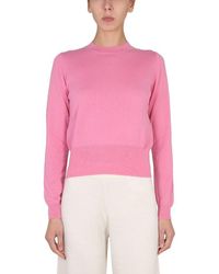 Ballantyne - Long-Sleeved Crewneck Knitted Jumper - Lyst