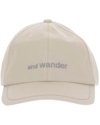 and wander - Logo Embroidered Baseball Cap - Lyst