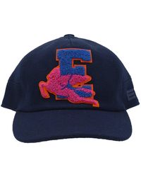 Etro Logo Patch Curved-peak Baseball Cap - Blue