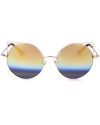 Linda Farrow - X Matthew Williamson Oval Frame Sunglasses - Lyst