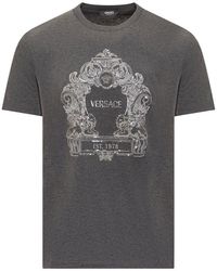 Versace - Cartouche T-shirt In Sequins - Lyst