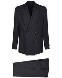 Lardini - Double-Breasted Tailored Suit - Lyst