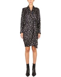 Max Mara - All-over Patterned Long-sleeved Dress - Lyst