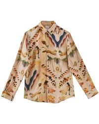 Paul Smith - Pattern-Printed Long-Sleeved Shirt - Lyst
