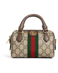 Gucci - Orphidia GG Plaque Supreme Mini Top Handle Bag - Lyst