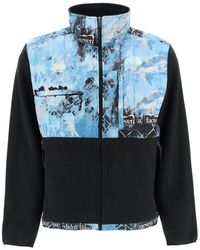 The North Face Denali Fleece Jacket With Nylon Inserts - Blue