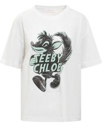 See By Chloé - Logo-print Short-sleeve T-shirt - Lyst