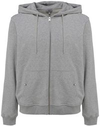 Woolrich - Logo Embroidered Zip-up Hoodie - Lyst